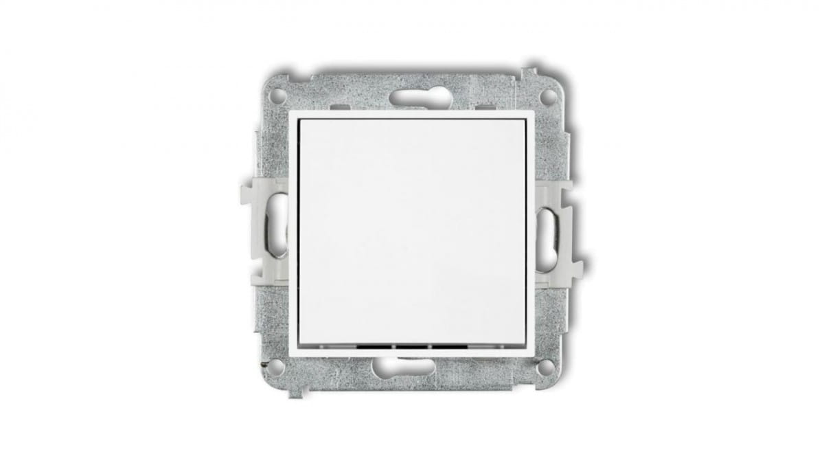 Icon Einpoliger Schaltermechanismus Mattweiß 25iwp-1