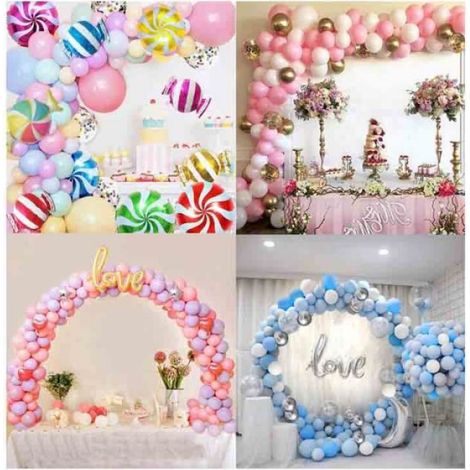 Ballonbogen-set – Komplettset – 25 Clips – 10 X 39 Cm Stangen – Pumpe Inklusive