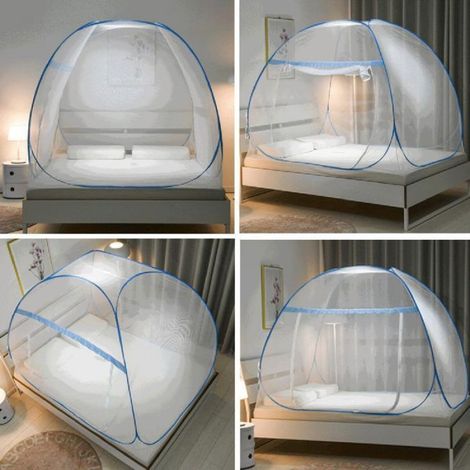 Moskitonetz Fürs Bett – Faltbar – 120 X 190 Cm – Einfache Montage – Insektenschutz