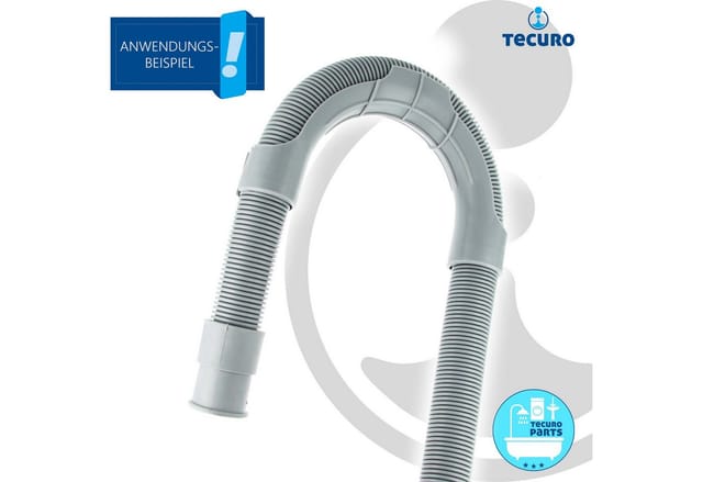 Universal Haltebogen Einhängebogen pvc für Ablaufschlauch Waschmaschine Geschirrspüler - Tecuro