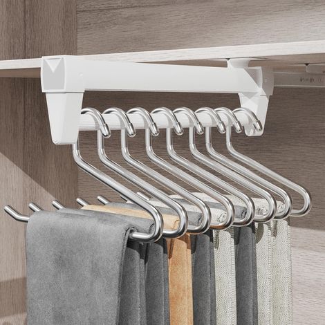 (41 Cm) Ausziehbare Hosenstange, Ausziehbare Kleiderstange 25 X 61 Cm, Ausziehbarer Kleiderschrank, Ideal Für Kleine Schränke Und Abstellräume, Platzsparend (kleiderbügel Nicht Enthalten)