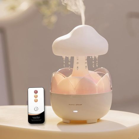 Tragbarer Luftbefeuchter (230 Ml), Ätherischer Öldiffusor Mit Nebel-nachtlicht, Automatische Abschaltung Bei Wassermangel, Für Büro, Schlafzimmer, Wohnzimmer