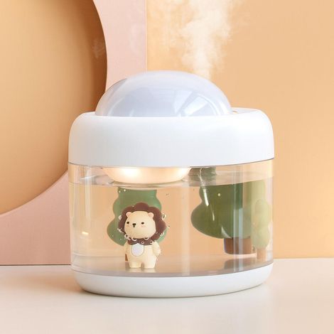 (white Lion) Luftbefeuchter, 500 Ml, Leiser Ultraschall-luftbefeuchter, Geeignet Für Zuhause, Schlafzimmer, Büro