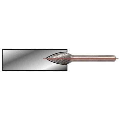 Hm Spitzbogen-Frässtift Form g, 6mm