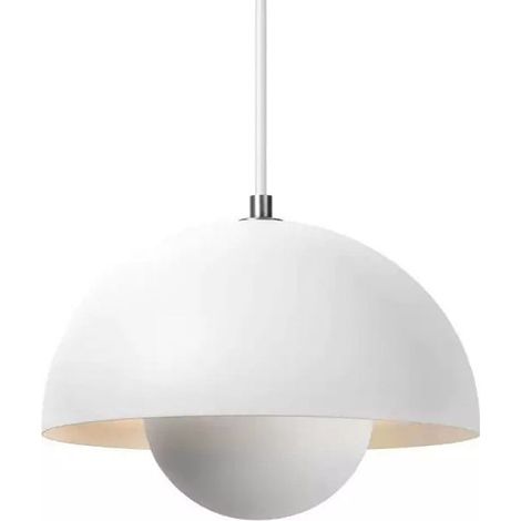 23 Cm (weiß) Kronleuchter, Moderne Pendelleuchte, Hängeleuchte Mit Glühbirne, Innenbeleuchtung, Weißes Licht