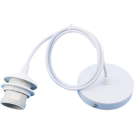 (weiße) Pendelleuchtenfassung Mit 1 M Kabel, Hängezubehör Für Bar, Café, Bekleidungsgeschäft, Zuhause, Hotel