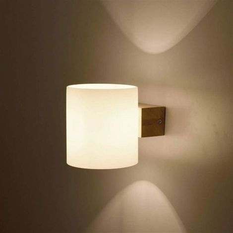 Moderne Wandleuchte Mit Holzdekor Für Wohnzimmer, Schlafzimmer, Flur, Treppenhaus