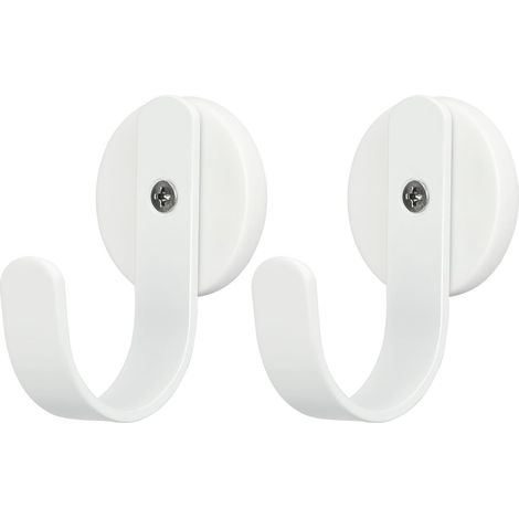Set Mit 2 (weißen) Magnetischen Kranzhaken, Kranzhalter, Metall-haustürhaken Für Weihnachtsdekorationen