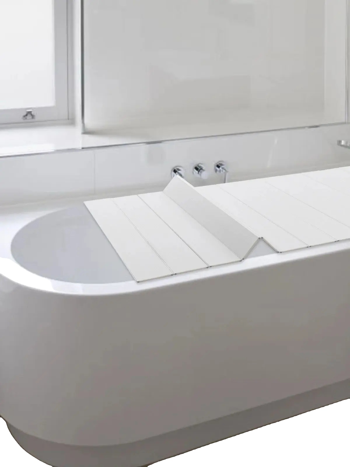 Faltbarer Badewannendeckel, Wasserdichtes Pvc, Temperaturbeständig