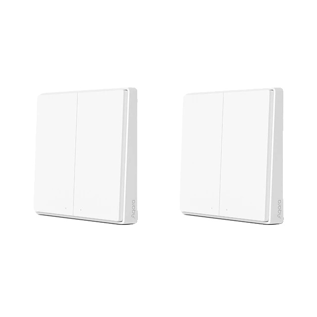 Intelligenter Schalter, Zigbee-kommunikation, Drahtloser Betrieb, D1 Wireless 2keyx2