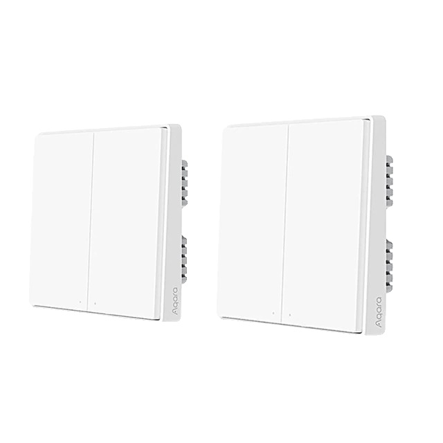 Intelligenter Schalter, Zigbee-kommunikation, Drahtloser Betrieb, D1 Ohne Neutralleiter 2kx2