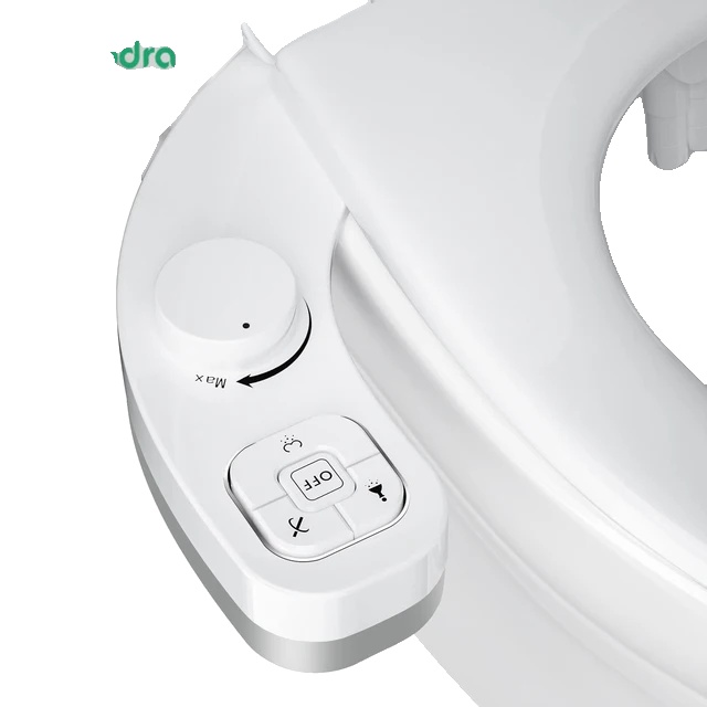 Bidet-wc-sitzaufsatz, Doppeldüse, Einstellbarer Wasserdruck, 3–8 Fr Es Nl Europa