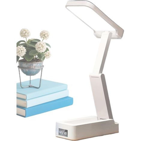 Moderne, Dreistufige Klapptischleuchte, Dimmbare 3000-watt-laterne, Wiederaufladbare Leselampe Mit Augenschutz, Kompaktes Design, Ideal Für Wohnzimmer, Studentenwohnheim Und Küche.
