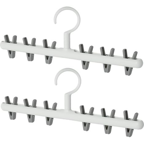 Set Aus 2 Socken- Und Unterwäsche-trockenständern Mit Drehbaren Aufbewahrungsclips Und Winddichtem Design, Perfekt Für Eine Einweihungsparty.