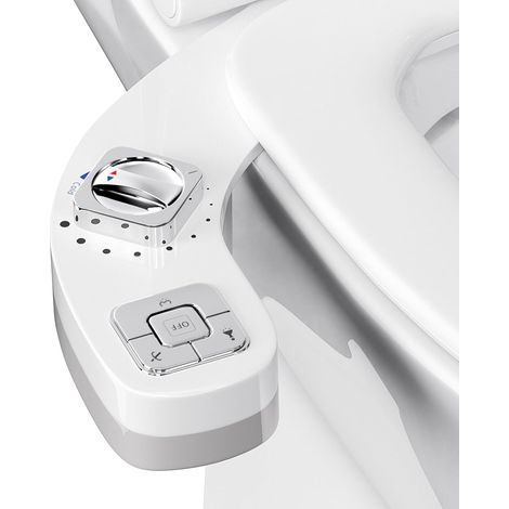 Toiletten-bidet, Nicht-elektrisches Toiletten-sprühgerät-set, Toilettenerhöhung Mit Zwei Einziehbaren, Selbstreinigenden Düsen Und Einstellbarem Wasserdruck