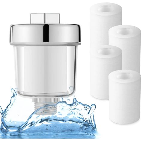 Duschfilter, Duschkopf-wasserfilter Mit 4 Filterkartuschen (duschfilter)