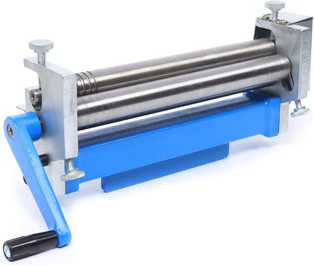 3-Walzen Rundbiegemaschine Walzenbiegegerät manuell Rohrbiegemaschine Blechbiegemaschine Biegedurchmesser: 30 mm