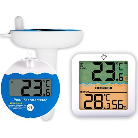 Digitales Poolthermometer, Wasserdicht (ipx68), Schwimmend, Kabellos, Mit Lcd-anzeige, Geeignet Für Badewanne, Aquarium Und Whirlpool (innen Und Außen).