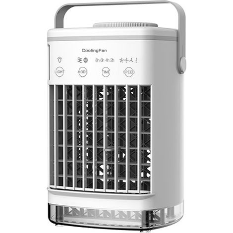 Tragbare Klimaanlage, 700-ml-wassertank, 4 Lüfterstufen, 7 Leds, Mini-klimaanlage Für Den Persönlichen Gebrauch, Tragbarer Luftkühler Für Schlafzimmer/büro
