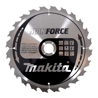 Zubehör - Sägeblatt Holz, 270x30 mm, 24 Zähne B-32172 - Makita