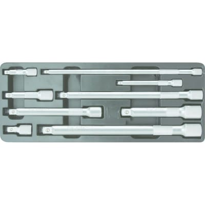1/4'+3/8'+1/2' Verlängerungs-Satz, 9-tlg