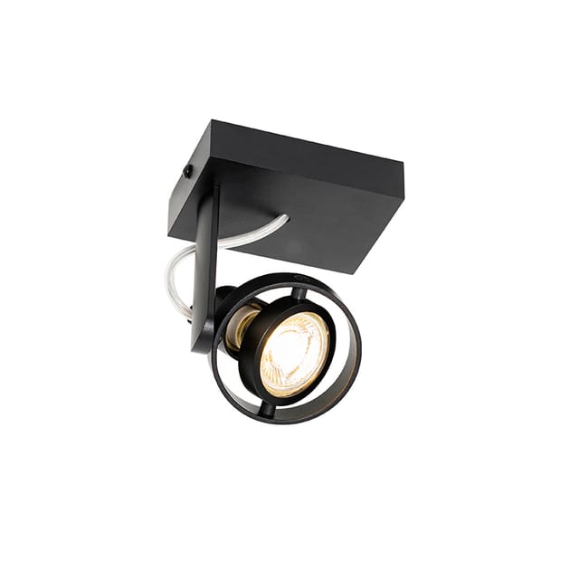 Moderner Deckenspot schwarz verstellbar GU10 50mm - Master