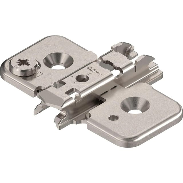 Clip Exzenter Kreuzmontageplatte, Stahl, Schrauben, Distanz 0 mm - Blum