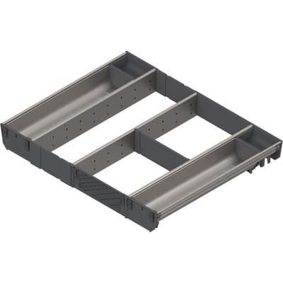 Blum - Orga-Besteckeinsatz Facheinteilungs-Set kb 600mm, nl 450mm, grau