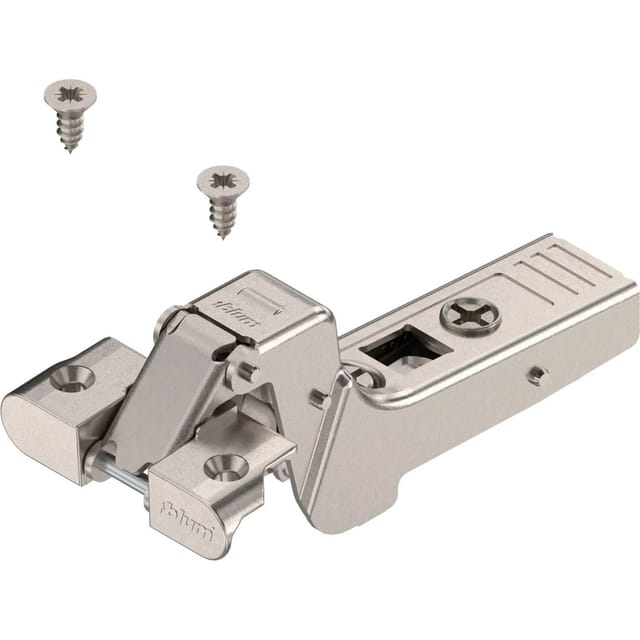 Blum - Clip Top top Alurahmenscharnier 95 Grad, 18mm gekröpft + Feder & Schrauben