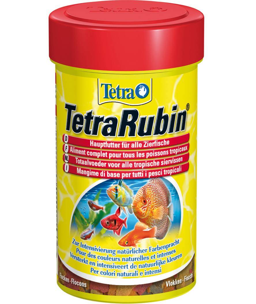 Tetrarubin Naturfutter Für Natürliche Und Intensive Farben Bei Tropischen Fischen 250 Ml