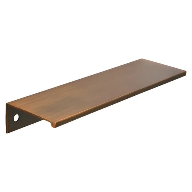 Siro - Griffleiste Möbelgriff Crevan la 48 mm, l 145 mm, Alu Messing schwarz gebürstet