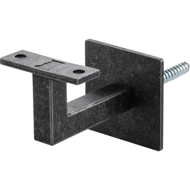 Halcö - Handlaufträger mit Schraubbefestigung,Wandabstand 78 mm,Stahl schwarz passiviert