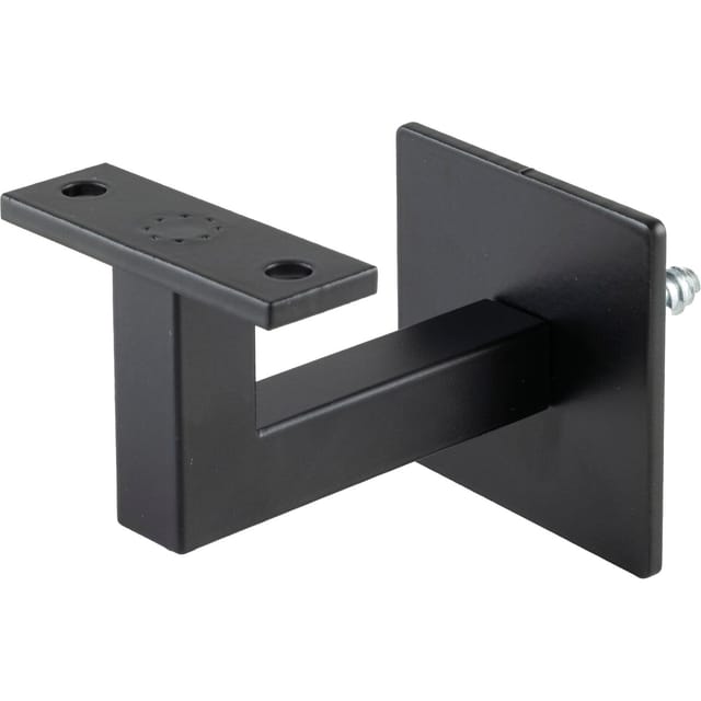 Halcö - Handlaufträger mit Schraubbefestigung,Wandabstand 78 mm,schwarz lackiert RAL9005