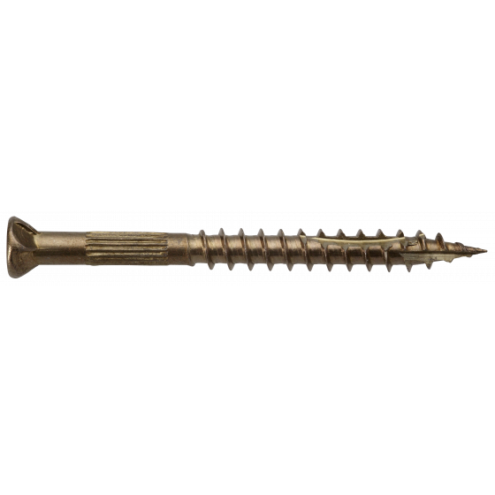 SWG - Schraube Speciale Holz Thermo Inox A2 Braun Länge : Länge Durchmesser ∅4,5 mm 125 pièces