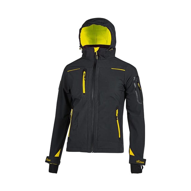 Arbeitsjacke Softshell mit Microfleece-Futter Damen - SPACE Schwarz L