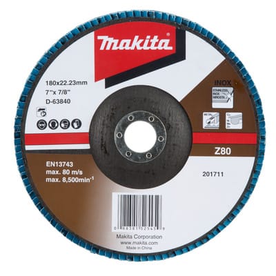 Fächerschleifscheibe 180 mm Z80 - Makita