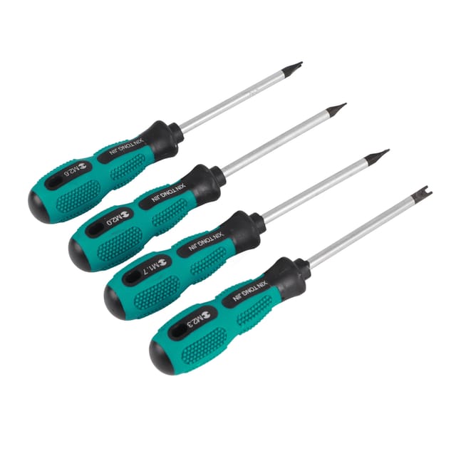 Set mit 4 magnetischen Schraubendrehern mit U-förmiger Gabel, CRV-Stahl, multifunktionale Handwerkzeuge