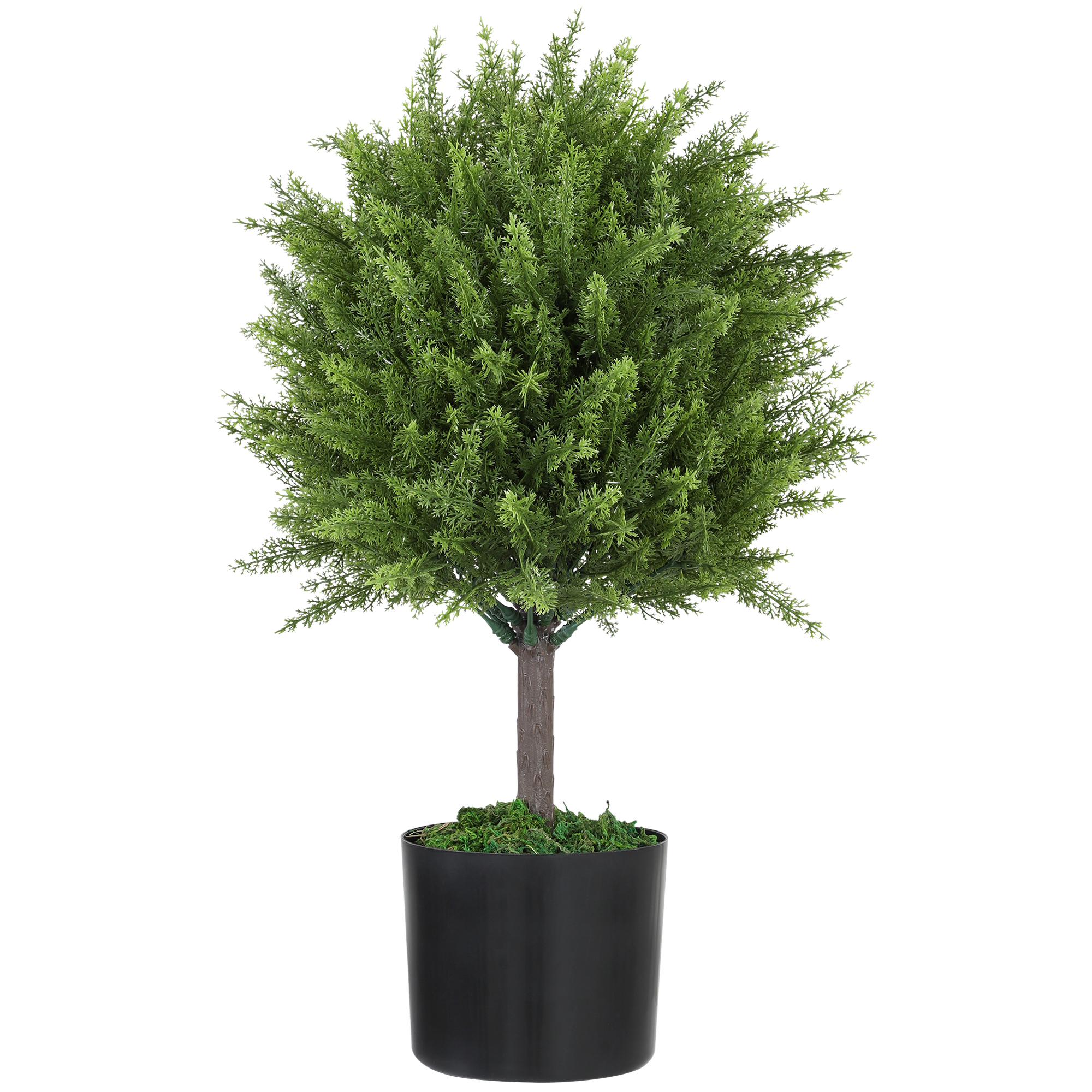 Künstlicher Zedernbaum Mit Topf Für Drinnen Und Draußen, Höhe 55 Cm, Grün