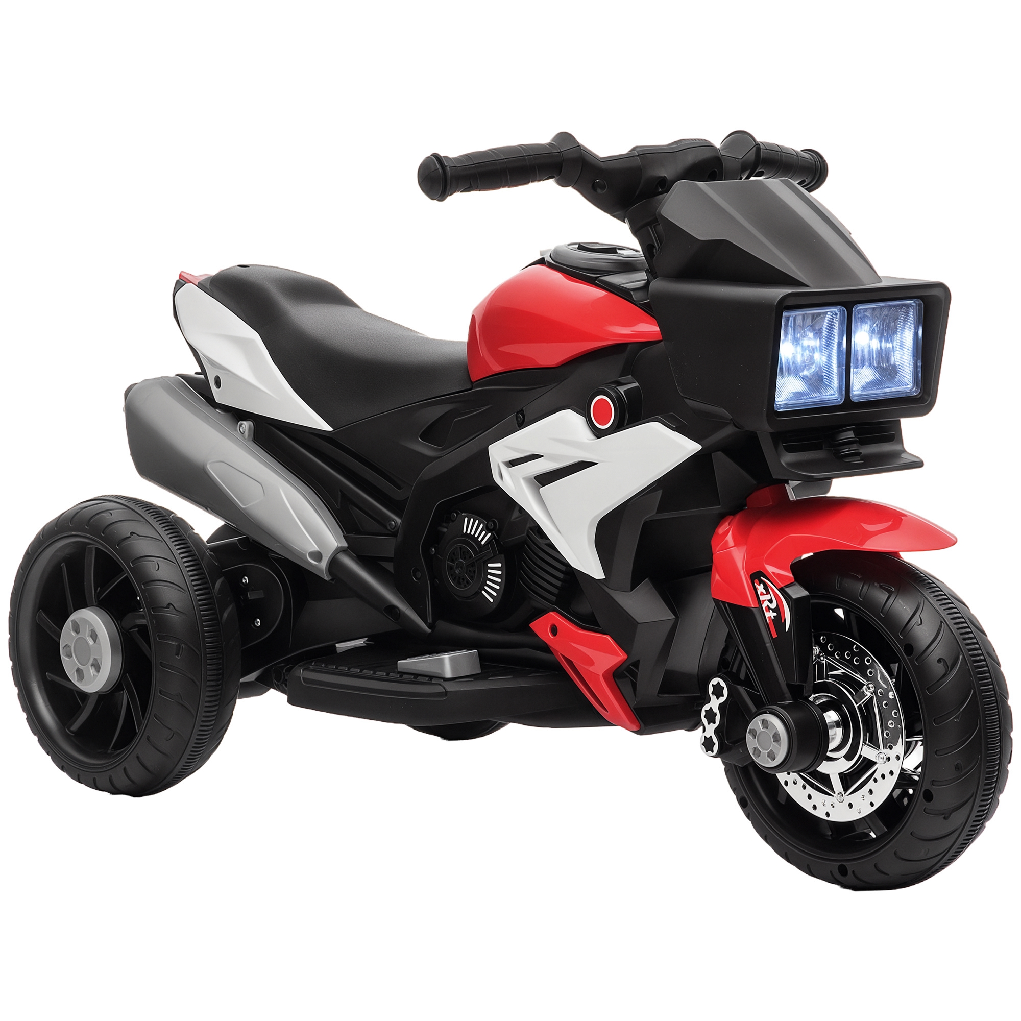 Elektrisches Motorrad Für Kinder Von 3–5 Jahren (max. 25 Kg) Mit 3 Rädern, Licht Und Sound, 6-v-akku, Rot, 86 X 42 X 52 Cm