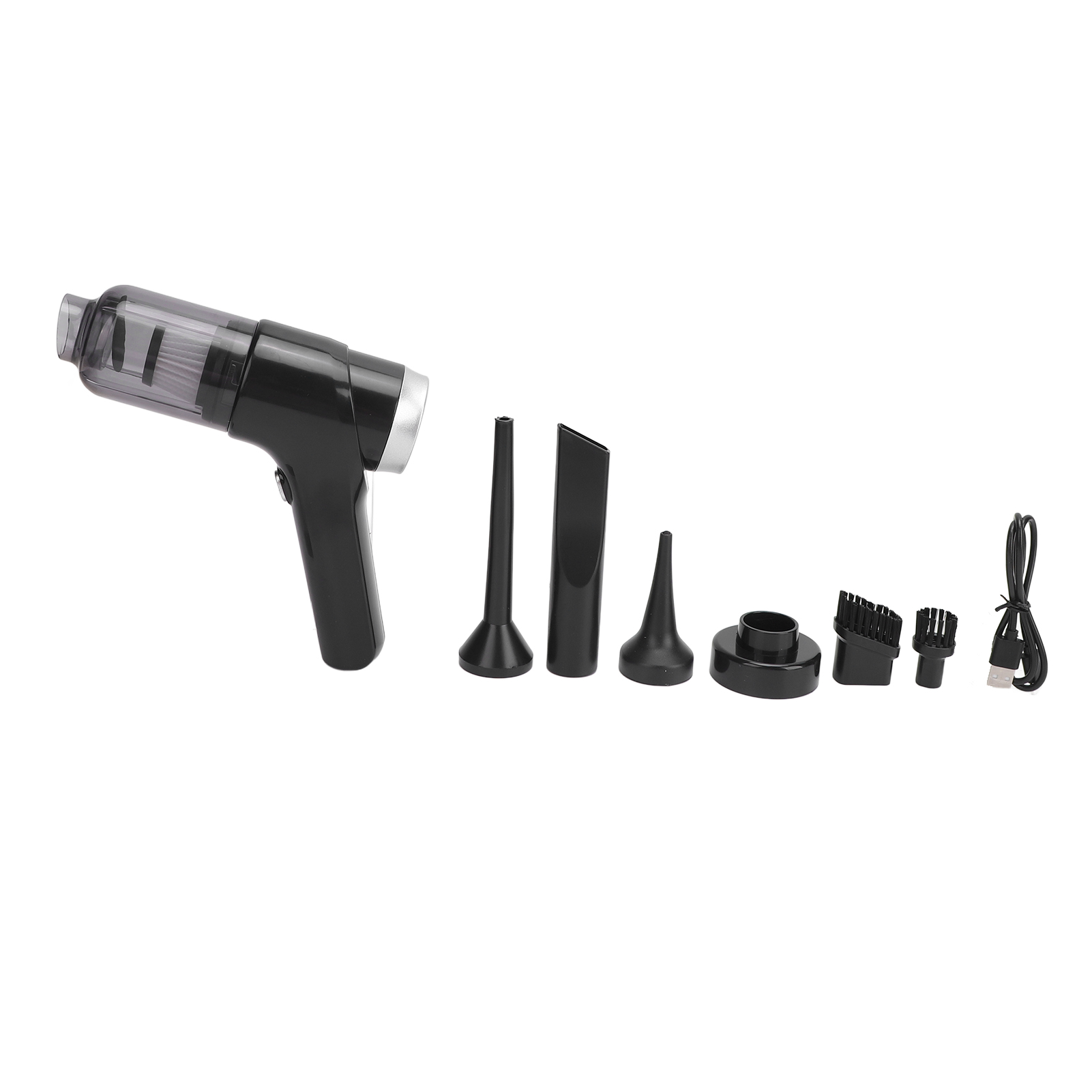 Kabelloser Autostaubsauger, Starke Saugkraft Von 9000 Pa, Effiziente Filtration, Tragbar, Für Den Innenbereich, Elegantes Schwarz