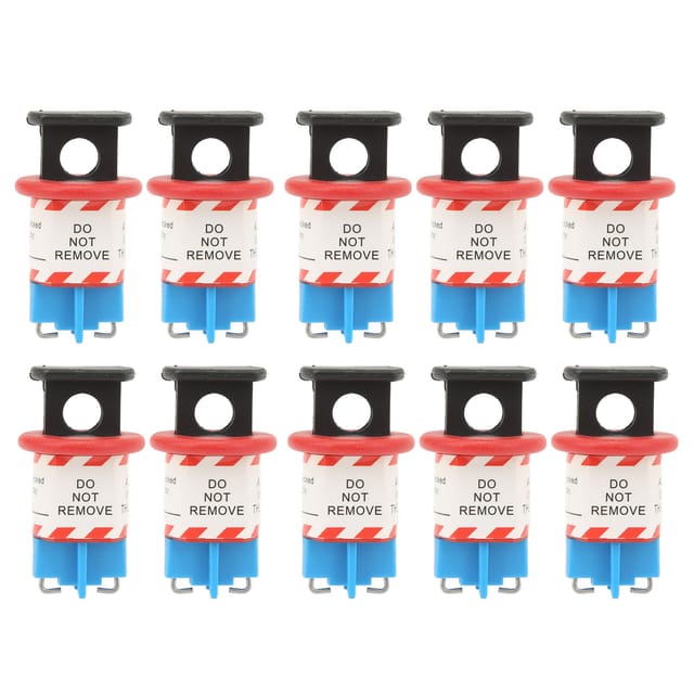 10 Pis Miniatur-isolierschlösser Mit Nach Innen Gerichteten Stiften Für Elektrische Leistungsschalter-verriegelungsvorrichtungen, Geeignet Für Industrielle Elektrische Isolationsbereiche.