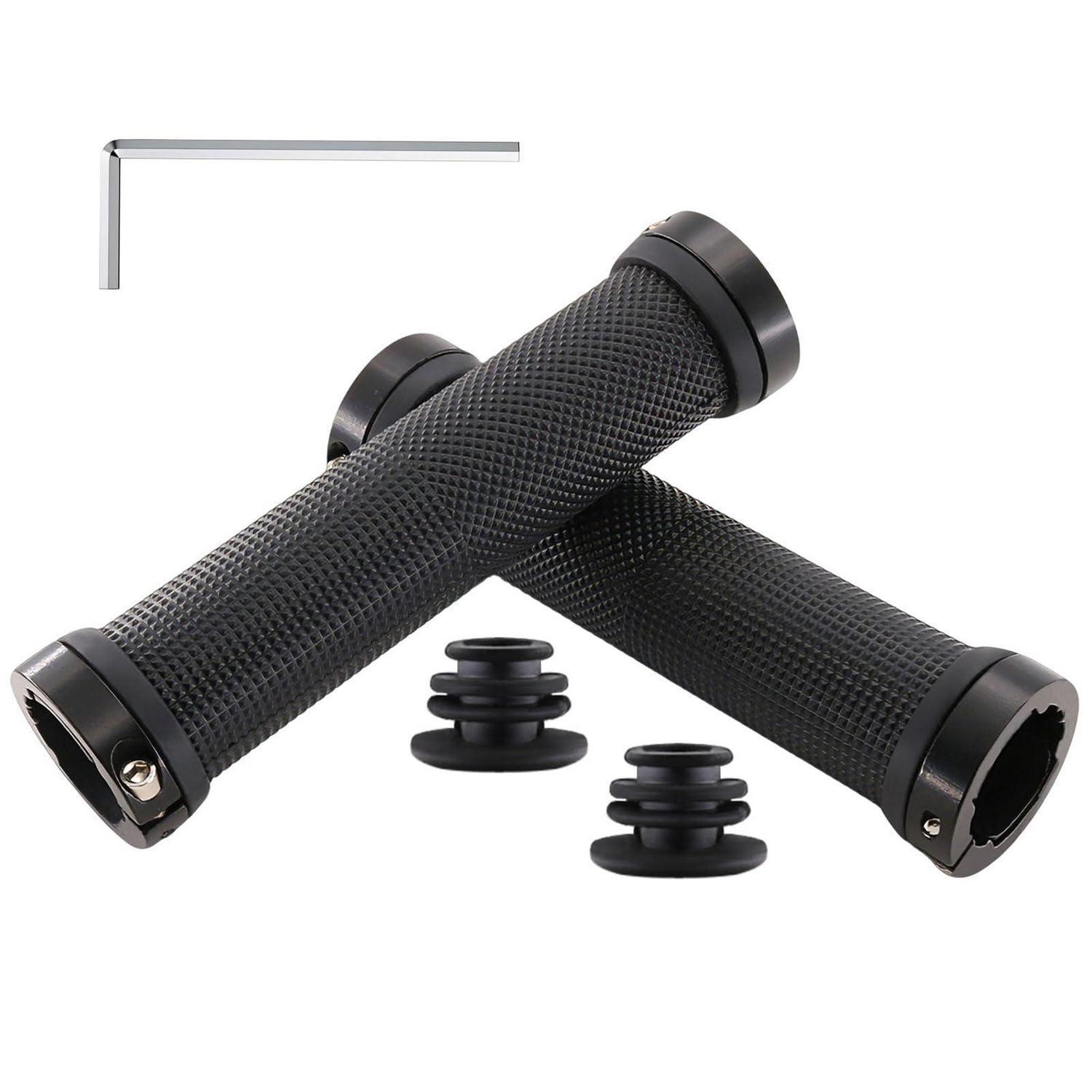 Fahrradgriffe 22mm Mit Aluminium Lock, Rutschfest, Ergonomisch, Für Mtb, Roller, E-bike