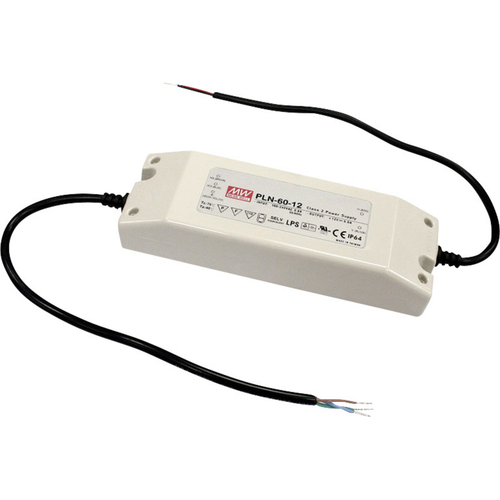 Mean Well Pln-60-27 Led-treiber, Led-trafo Konstantspannung, Konstantstrom 62 W 2.3 A 18.9 - 27 V/d