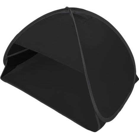 (schwarzes Vinyl) 70x50x45cm Mini-strandzelt Mit Kissen, Sonnenschutz Mit Reißverschluss Und Windschutz Für Den Außenbereich, Inklusive Muscheln