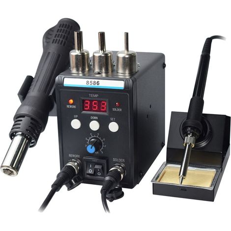 700-w-löt- Und Entlötstation – Temperaturbereich 200–500 °c – Spannung 220 V – Digitalanzeige – Luftdurchsatz 120 L/min