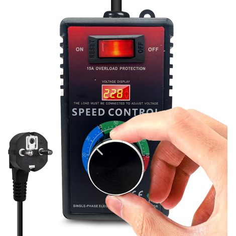 4000-w-drehzahlregler, 220 V, 15 A, Spannungsregler, Motor-lüfter-drehzahlregler, Drehzahlregler Mit Variabler Drehzahl Für Winkelschleifer