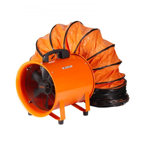 Bauventilator 255-w-ac-motor Baugebläse 2830 U/min Baulüfter Gebläse 1720 Cfm (2922 M3/h) Axiallüfter Mit 5 M Schlauch Axialgebläse 79 Db Geräuschpegel Industrielüfter