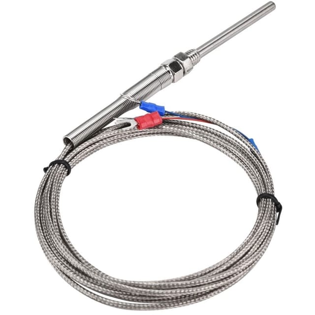 PT100 50mm Temperaturfühler mit Platin-Sensordraht 0-400℃ (3m)