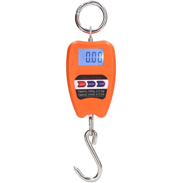 Tragbare digitale Waage – Genauigkeit bis 200 kg – Mini-Multifunktions-Badezimmerwaage mit LCD-Display