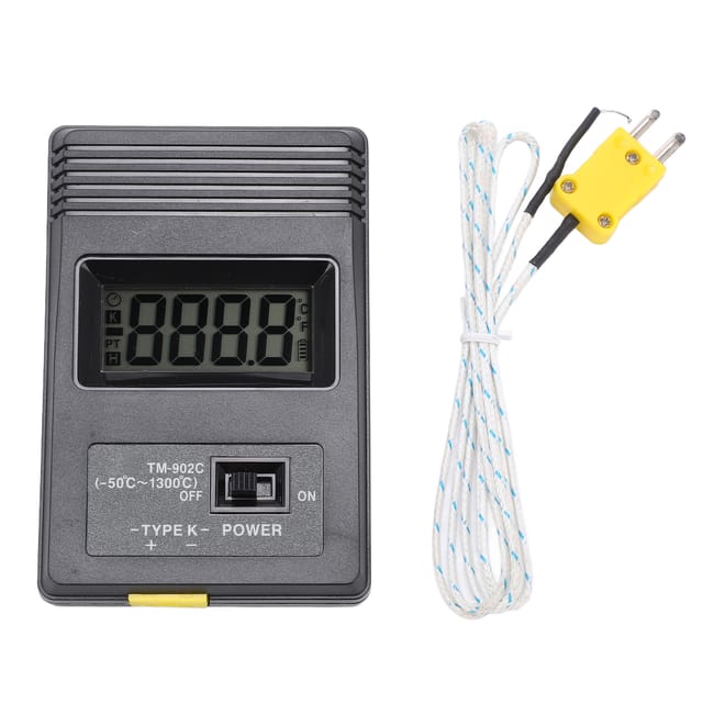 Hochpräzises digitales Thermometer – Tragbare Temperaturmessung, LCD-Bildschirm, -50℃ bis 1300℃